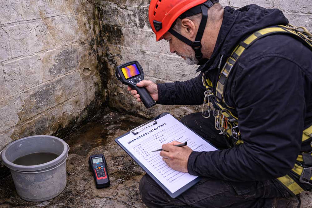 Inspección y diagnóstico de filtraciones en Asturias