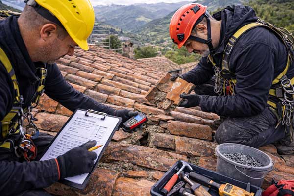 Empresa reparación mantenimiento tejados cubiertas impermeabilizaciones Asturias Inspección y revisión de tejados y cubiertas en Asturias