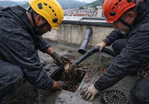 Limpieza de sumideros en Asturias