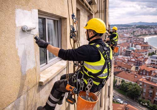Pintura fachadas edificios Asturias